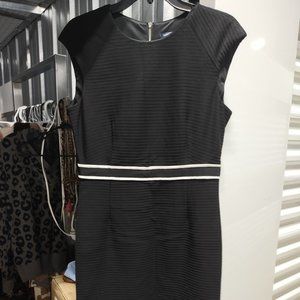 Black sleeveless sheath dress with back zipper from Tommy Hillfiger size 10 EUC
